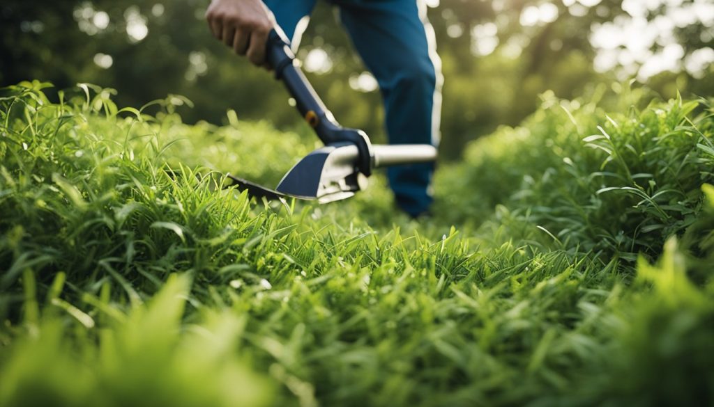 Can you whipper snipper lawn